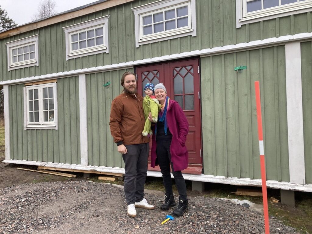 Familj med ett barn