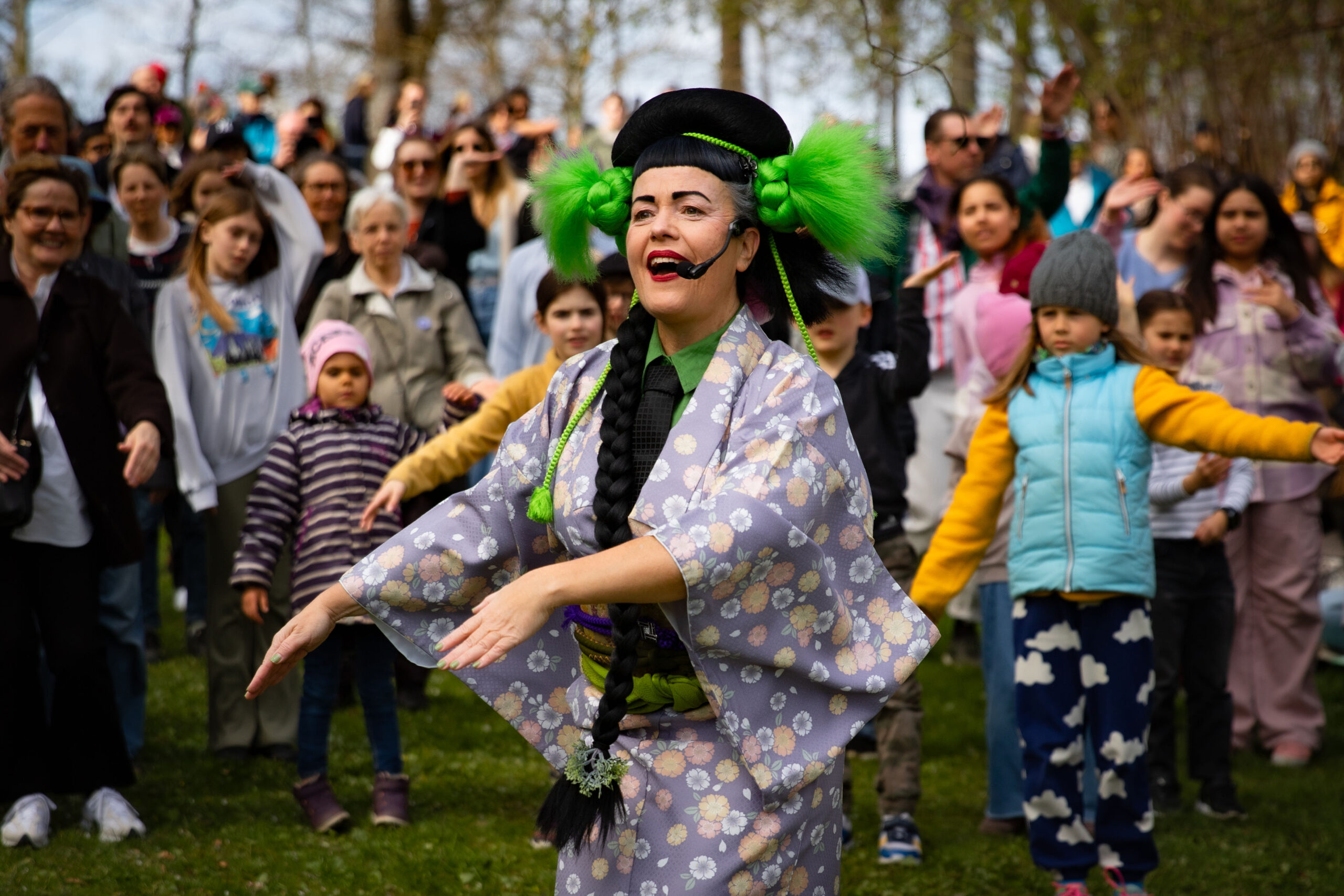 Sakuradans i Botaniska trädgården i Göteborg